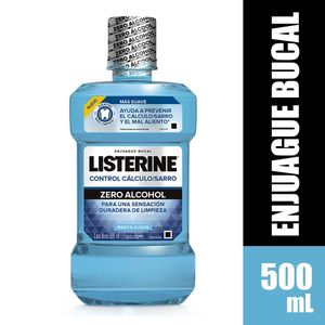 Enjuague Bucal Listerine Control Calculo Zero X 500Ml