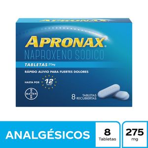 Apronax 275mg Naproxeno Sódico Caja x 8 tabletas