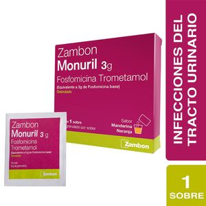 Monuril Granulado Sabor Naranja 3G Caja X 1 Sobre X 8G