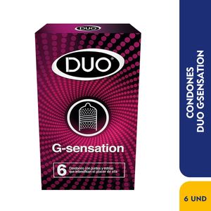 Condones Duo G-sensation x 6und