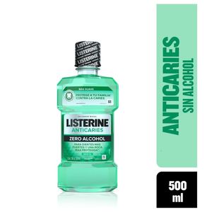 Enjuague Bucal Listerine Anticaries Zero Alcohol X 500Ml