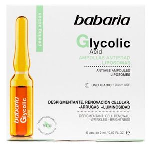 Ampolla Babaria Glycolic Acid X 2ml X 5 Unidades