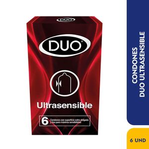 Condones Duo Ultrasensible x 6und