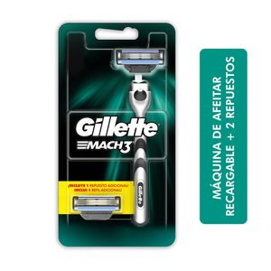 Maquina De Afeitar Gillette Mach3 + 2 Repuestos