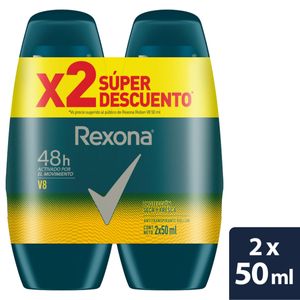 Oferta Desodorante Rexona Roll on V8 2Und X 50ml