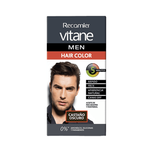 Tinte Vitane Men Castaño Oscuro X 25G