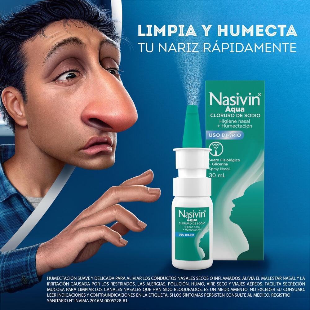 Nasivin Aqua Spray Nasal X 30Ml - Tienda Coasmedas