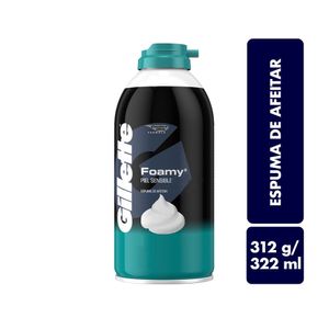 Espuma De Afeitar Gillette Foamy Sensitive X 312g