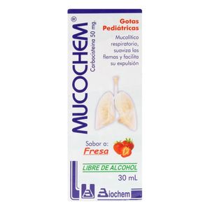 Mucochem Gotas Pediatrica Fresa X 30Ml