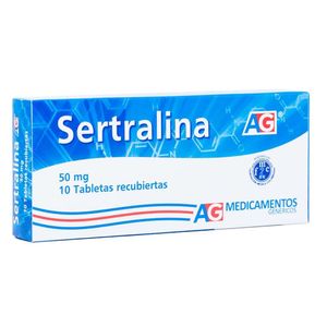 Sertralina 50Mg Ag X 10 Tabletas Recubiertas