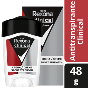Desodorante Rexona en Crema para Hombre Clinical Sport Strength 48g