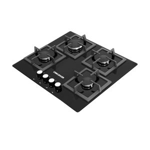 Estufa de empotrar Challenger 60 cm 4 Puestos Gas Natural SQ6762 Negro