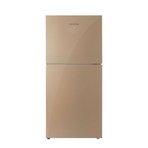 Nevera Challenger No Frost 360 Litros Puerta Cristal CR360 Dorada