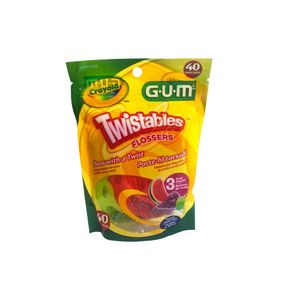 Flossers Gum Twistables Sabor Frutas X 40Und